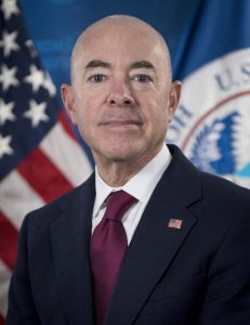 Official photo of Alejandro Mayorkas, Secretary Department of Homeland Security. 